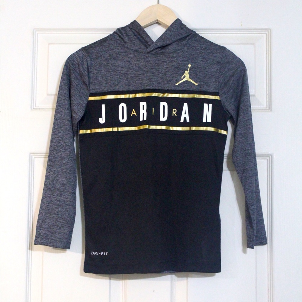 JORDAN AIR Boys Dri-Fit Lightweight Hoodie.